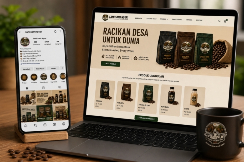 Sami Sami Ngopi – Website Design & Social Media Management