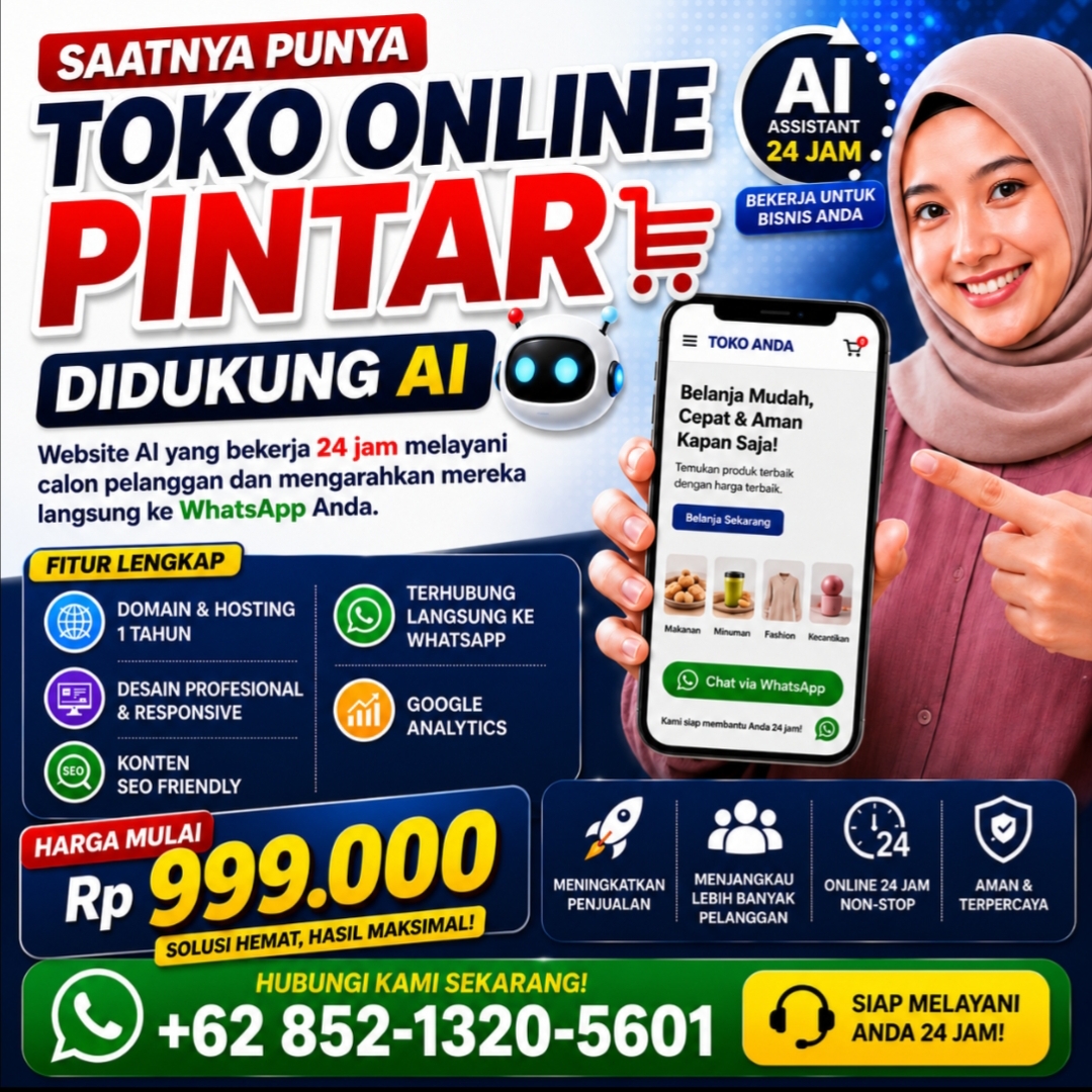 Toko Online Pintar AI, Cara Baru Berjualan Tanpa Batas Waktu