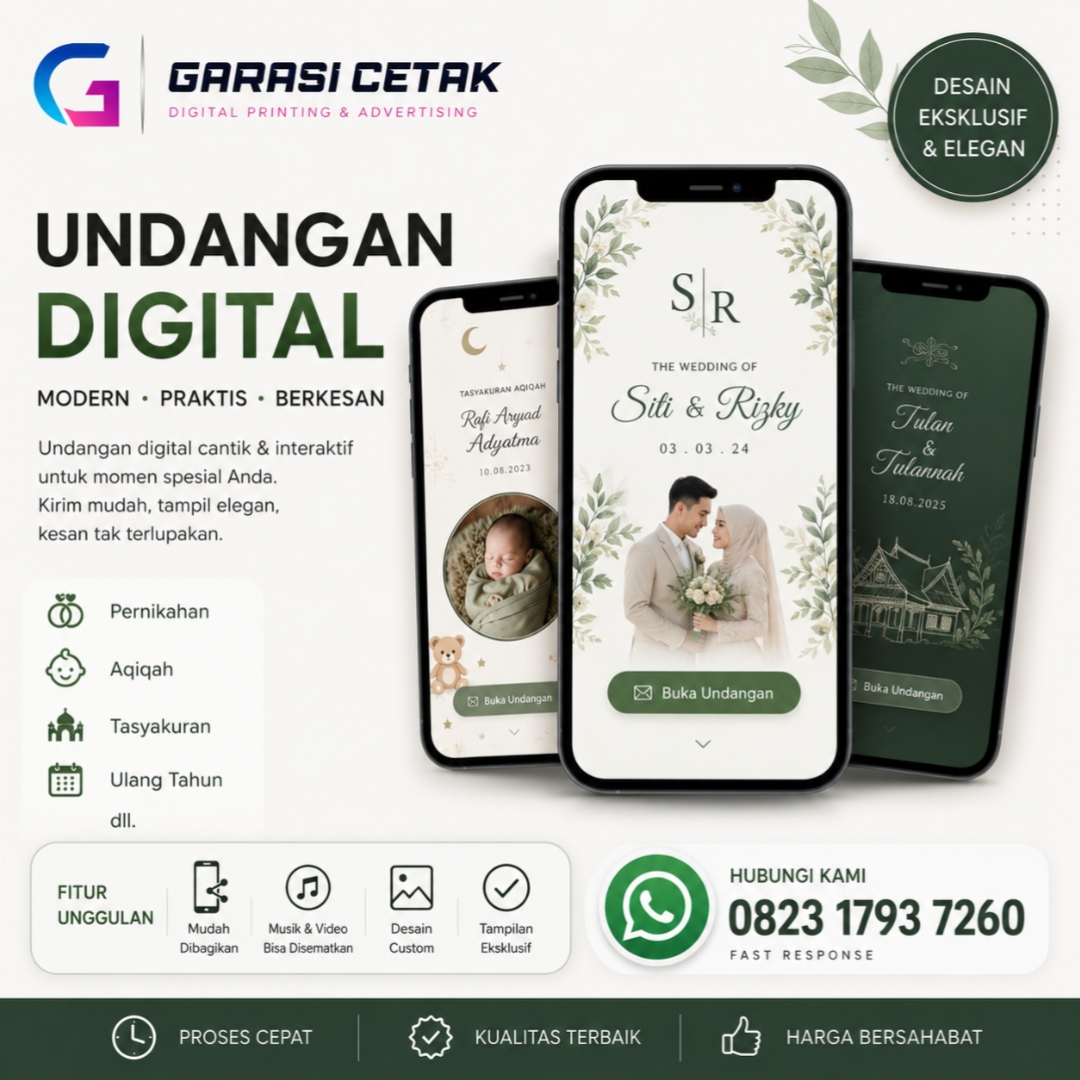Tren Undangan Digital: Solusi Modern untuk Momen Spesial Bersama Garasi Cetak